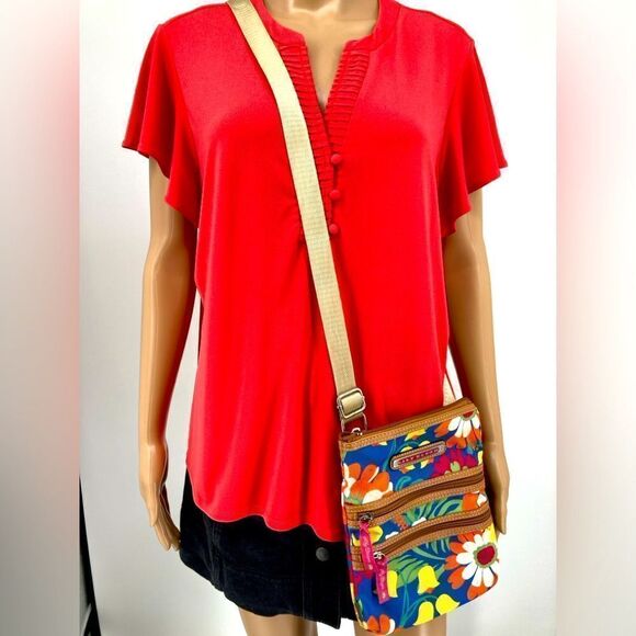 Lily Bloom Women’s Multicolor Floral Print Crossbody - Picture 2 of 11